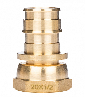 1135764 USYSTEMS штуцер с накидной гайкой латунный для труб PE-Xa 16-G1/2"НГ, тип 1 '100Ф