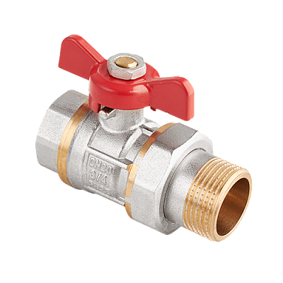 BV.320.04 Кран-американка MVI AquaHit 1/2" внутренняя-наружная, бабочка